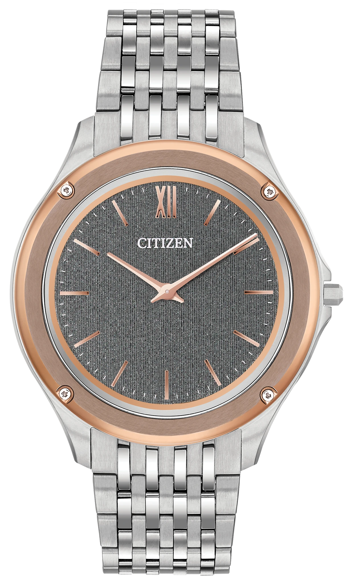 Eco-Drive One - Men's Two-Tone AR5004-75H Grey Dial Watch | CITIZEN